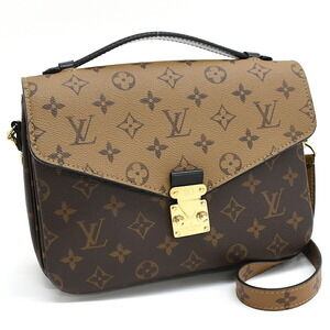Louis Vuitton Metis Handbag Shoulder Bag Monogram Reverse Brown Camel
